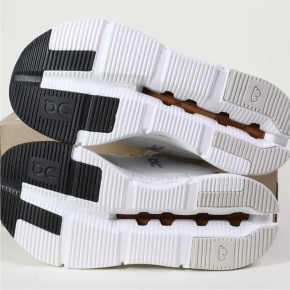 On Running Women's White and Brown Sneakers - Picture 3 of 5